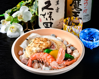魚貝の宝楽焼き